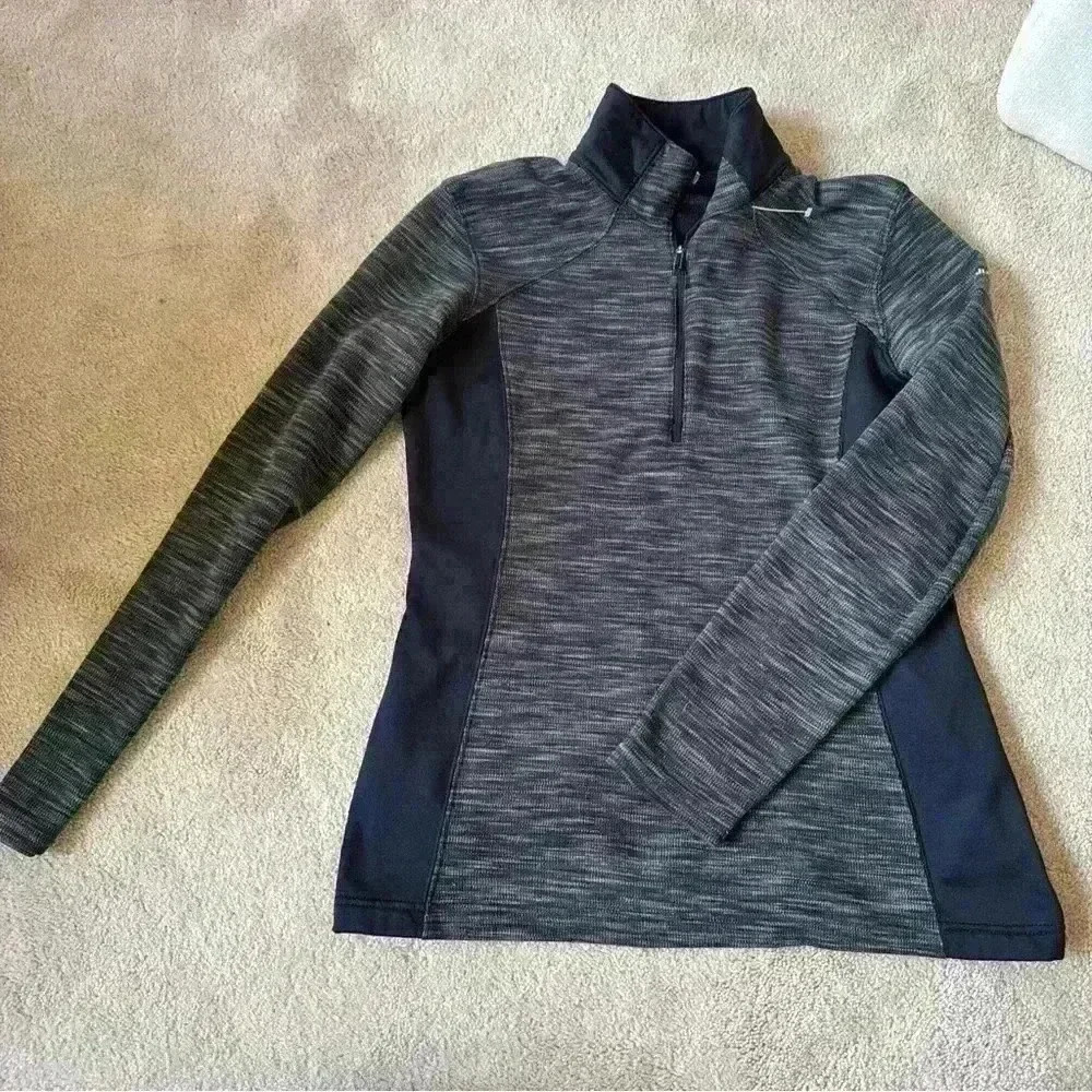 Columbia Optic Got It II 1/2 Zip Pullover Long Sleeve Womens Medium Black gray